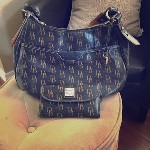 Authentic Dooney and Bourke bag. Dark brown